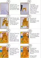 Vorschau - Arbeitsblätter - Sandburg Kunst im Sommer | vier verschiedene Sandburgen differenziert - Seite 2