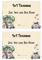Vorschau - Arbeitsblätter - Einmaleins A5-Aufgabenheft – 2er, 4er und 8er Reihe - Seite 2