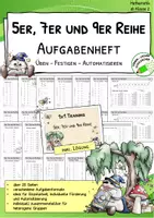 Vorschau - Arbeitsblätter - Einmaleins – 5er-, 7er-, 9er-Reihe automatisieren (A5-Heft) - Deckblatt