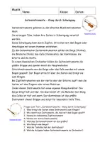 Vorschau - Arbeitsblätter - Saiteninstrumente - Klang durch Schwingung Lesetext mit Fragen - Seite 1