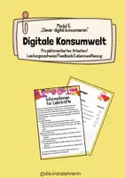 Vorschau - Stundenentwürfe - Digitale Konsumwelt: „Clever digital konsumieren“ / Leistungsnachweis - Deckblatt