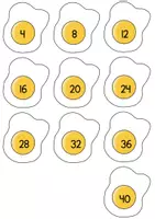 Vorschau - Arbeitsblätter - Spiegelei-Mathe: 4er- Reihe - Freebie - Seite 2