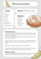 Vorschau - Poster - REZEPTE - Beispiel Zitronenkuchen - Seite 2