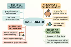 Vorschau - Arbeitsblätter - Lernposter + AB mit Fragen zum Thema "Taschengeld" + Lösungsblatt + Mindmap + Infografiken - Seite 3