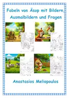 Vorschau - Arbeitsblätter - Fabeln von Äsop – Mit Bildern, Aufgaben & Ausmalbildern (Komplettpaket) - Deckblatt