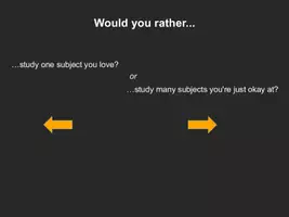 Vorschau - Präsentationen/Tafelbilder - Speaking, Englisch, Oberstufe, Spiel, Would you rather, School & Future Edition - Seite 3