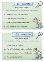 Vorschau - Arbeitsblätter - Die 4 Fälle des Nomens: Grammatik Kartei - Seite 3