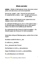 Vorschau - Arbeitsblätter - Die Unterscheidung von wieder und wider - Seite 1
