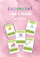 Vorschau - Spiele - Lesespiel zum St/Sp/Sch für die 1. und 2. Klasse - Deckblatt