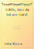 Vorschau - Arbeitsblätter - Schüler Erinnerungsbuch als Geschenk zum Abschied - Seite 1