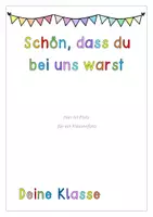 Vorschau - Arbeitsblätter - Schüler Erinnerungsbuch als Geschenk zum Abschied - Seite 2