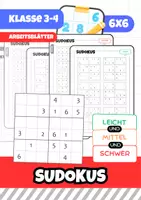 Vorschau - Arbeitsblätter - Sudokus 6x6 - Deckblatt