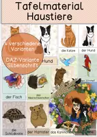 Vorschau - Poster - Tafelmaterial - Haustiere - Deckblatt
