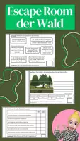 Vorschau - Arbeitsblätter - Escape Room - Der Wald - Deckblatt