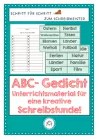 Vorschau - Stundenentwürfe - ABC Gedicht schreiben - Deckblatt