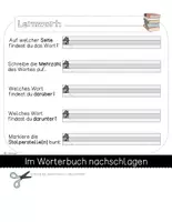 Vorschau - Arbeitsblätter - Lernwörter - FLIPBOOK - als Lernwörtertraining - Seite 3