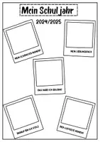 Vorschau - Arbeitsblätter - Rückblick_Mein Schuljahr - Deckblatt