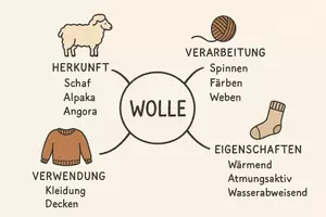 Vorschau - Arbeitsblätter - Lernposter + Arbeitsblatt "Wolle" + Onlineübung & MP3 + Mindmap + Infografik - Seite 3