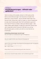 Vorschau - Arbeitsblätter - Kundenbewertungen und ihr Einfluss auf unser Kaufverhalten - Seite 2