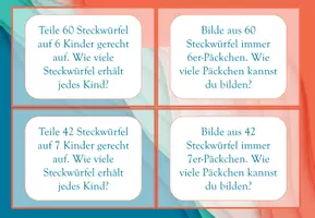 Vorschau - Aufgabenkarten - Teilen und Messen (mit Material legen und zeichnen) - Seite 3