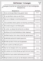 Vorschau - Arbeitsblätter - Zeitformen üben - Seite 1