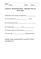 Vorschau - Arbeitsblätter - Blechblasinstrumente - Text mit Fragen, Lückentext und Lösung - Seite 3