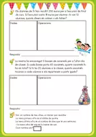 Vista previa - Hojas de trabajo - Resolució de problemes i enigmes matemàtics 3r primaria - página 1