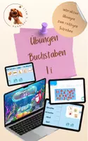 Vorschau - Arbeitsblätter - Buchstabe I - interaktive Genially-Übungen zum Lesen und Schreiben - Deckblatt