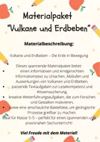 Vorschau - Arbeitsblätter - Materialpaket Vulkane und Erdbeben - Informationstext, kreative Aufgaben und Bastelanlässe - Seite 1