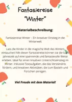 Vorschau - Mal- und Bastelvorlagen - Fantasiereise zum Einstieg ins Thema "Winter" - Seite 1