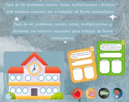 Vista previa - Juegos / Gamificación - Pack de 40 problemas manipulativos - Portada