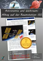 Vorschau - Arbeitsblätter - Das Leben auf einer Raumstation - Alltag auf der ISS (Astronomie & Weltraum) - Deckblatt