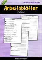 Vorschau - Arbeitsblätter - Estland MEGABUNDLE - Wissenskartei, Lückentext, Steckbrief, Suchsel, Quizkarten, POP Art Malvorlagen - Seite 1