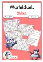 Vorschau - Arbeitsblätter - Würfelduell - Verben für Klasse 2-4 - Deckblatt