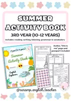 Vista previa - Fichas informativas / Documentos de lectura - SUMMER ACTIVITY BOOK (3RD YEAR 10-12 YEARS)- CUADERNILLO DE VERANO (INGLÉS) - Portada