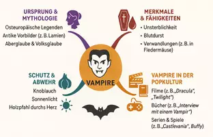 Vorschau - Arbeitsblätter - Lernposter + Arbeitsblätter zum Thema "Vampir" + Lösung & MP3 + Mindmap + Infografik - Seite 3