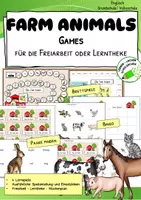 Vorschau - Stationenlernen - On the Farm - Farm animals – Games für den Englischunterricht ab Klasse 2/3 - Deckblatt