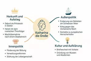 Vorschau - Arbeitsblätter - Arbeitsblätter zum Thema "Katharina die Große" (Lückentext, Hörverstehen) + Lösung & MP3 + Mindmap + Infografik - Seite 2