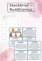 Vorschau - Arbeitsblätter - Wissenskarteien und Steckbrief - Buddhismus - Deckblatt