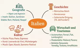 Vorschau - Arbeitsblätter - Lernposter + Arbeitsblatt "Italien" + Onlineübung & MP3 + Mindmap + Infografik - Seite 3