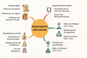Vorschau - Arbeitsblätter - Lernposter + Arbeitsblätter zum Thema "Konstantin der Große" (Lückentext, Hörverstehen) + Lösung & MP3 + Mindmap + Infografik - Seite 3