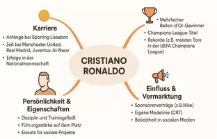 Vorschau - Arbeitsblätter - Lernposter + Arbeitsblätter zum Thema "Cristiano Ronaldo" + Lösung & MP3 + Mindmap + Infografik - Seite 3