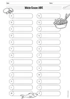 Vorschau - Arbeitsblätter - REZEPTE - ABC Liste / Arbeitsblatt - Seite 2