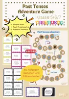 Vorschau - Spiele - Past Tenses Adventure Game Klasse 5-7 - Deckblatt