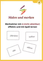 Vorschau - Arbeitsblätter - Merkwörter mit "ä" effektiv und mit Spaß lernen - Deckblatt