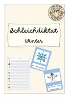 Vorschau - Arbeitsblätter - Schleichdiktat: Winter (Kl. 1/2) - Deckblatt
