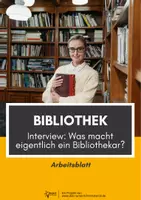 Vorschau - Arbeitsblätter - Bibliotheken: Arbeit von Bibliothekaren - Deckblatt