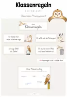 Vorschau - Poster - Classroom-Management: Klassenregeln für deine Eulenklasse in Ich- und Wir-Form (Kl.1-4) - Deckblatt