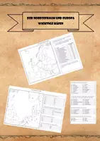 Vorschau - Arbeitsblätter - Nordseehäfen und Häfen Europas - Stumme Karten - Nordrange - Deckblatt