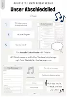 Vorschau - Stundenentwürfe - Musik: Komplette Unterrichtsreihe "Unser eigenes Abschiedslied" (Kl.4) - Deckblatt